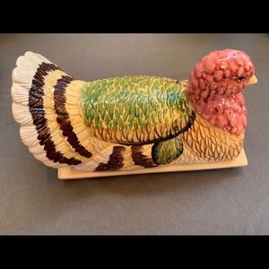 Turkey butter dish